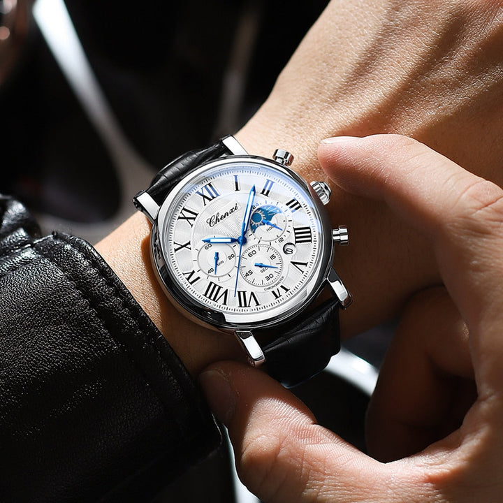 Montre Quartz à Bracelet en Cuir de Luxe™ - Olsen & Olsen