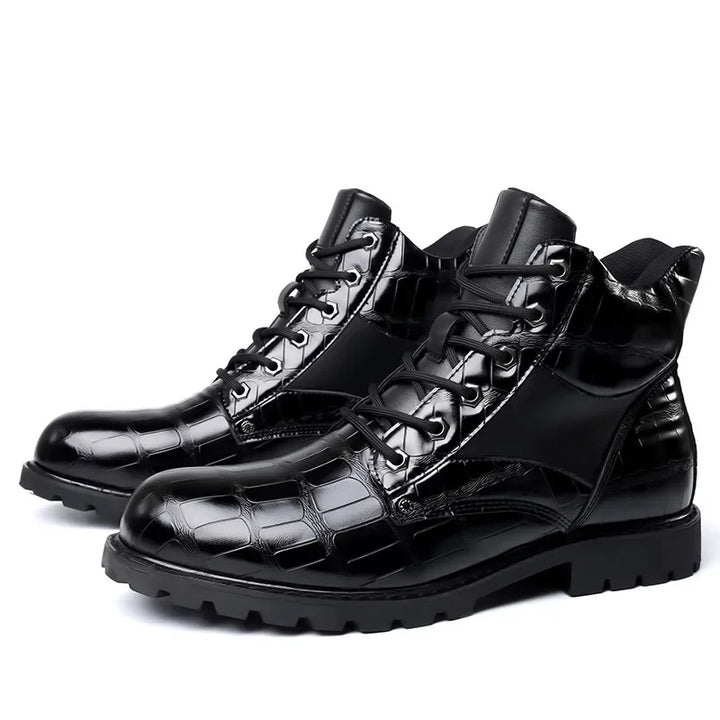 Nyvora™ | Bottes Élégantes en Finition Croco