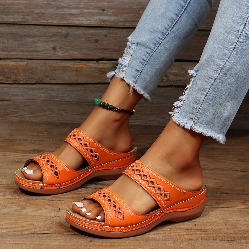 Monica™ | Sandales Orthopédiques Chic et Confortables