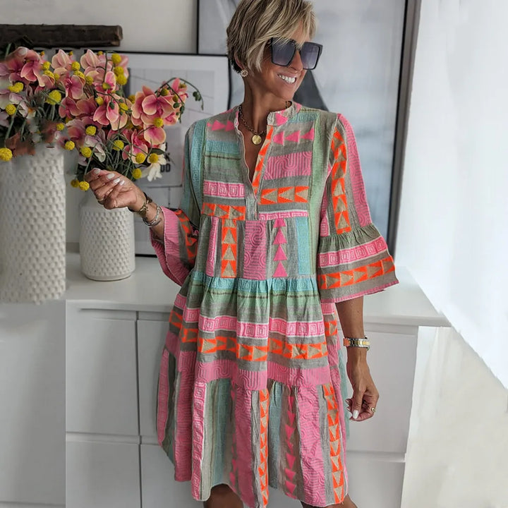 Juliema™ | Robe Swing à Volants Boho