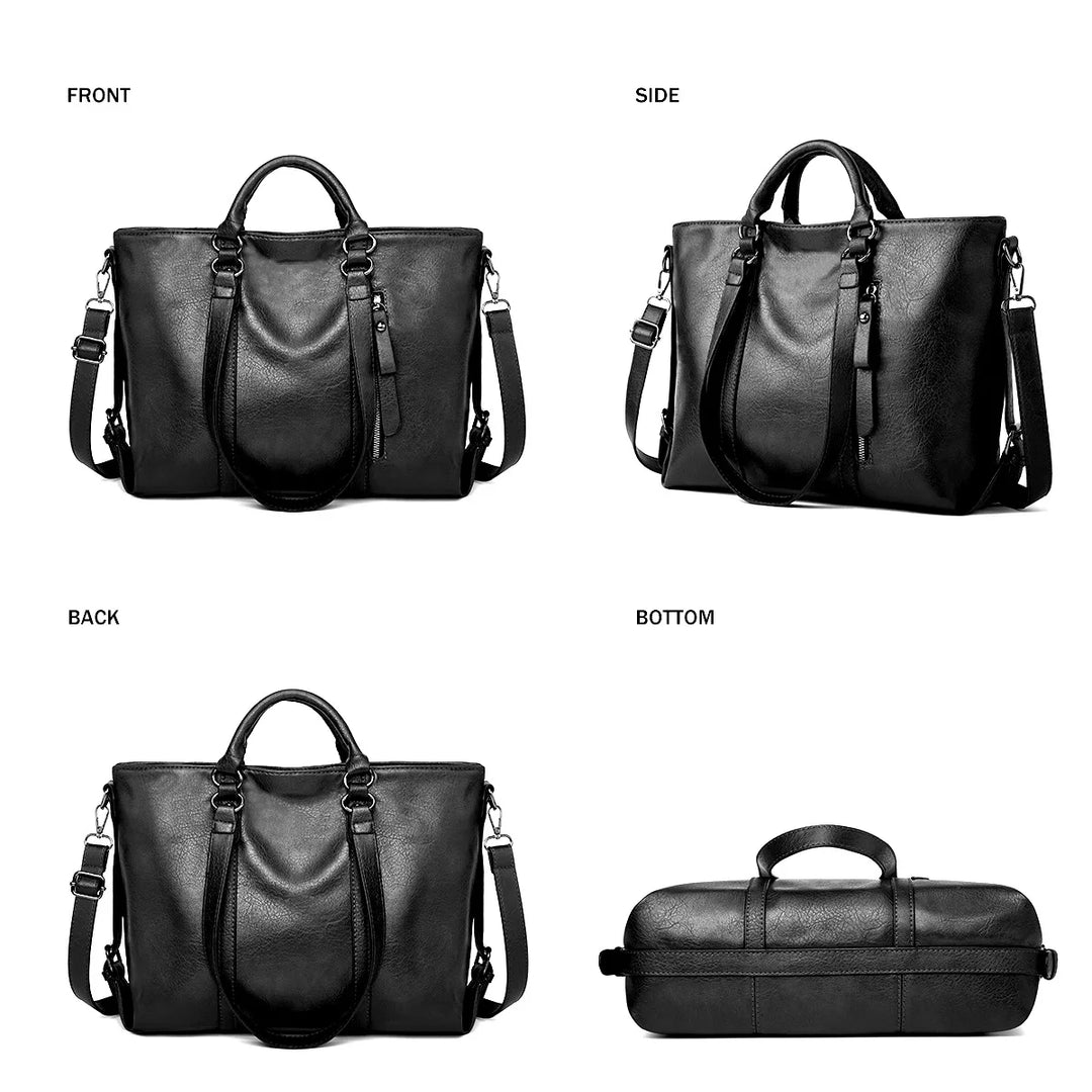 Elise™ | Sac à bandoulière en cuir de grande capacité