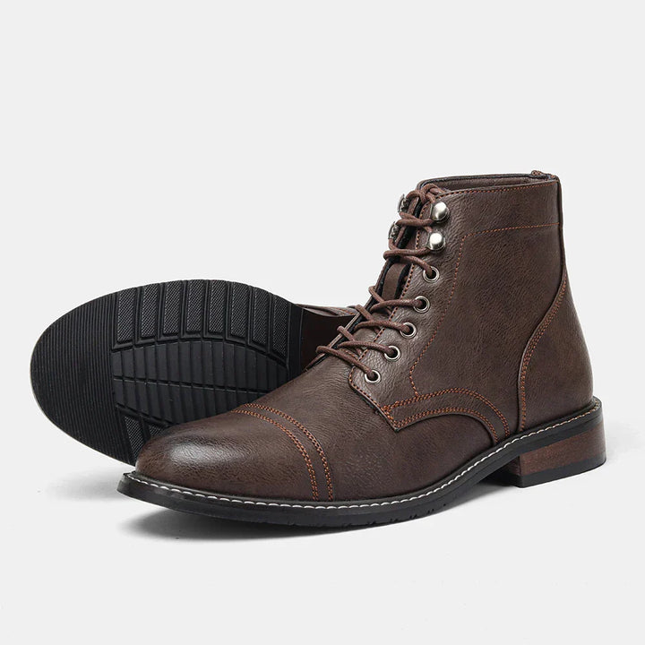 Xyvora™ | Bottes Derby Vintage à Bout Rond Élégantes