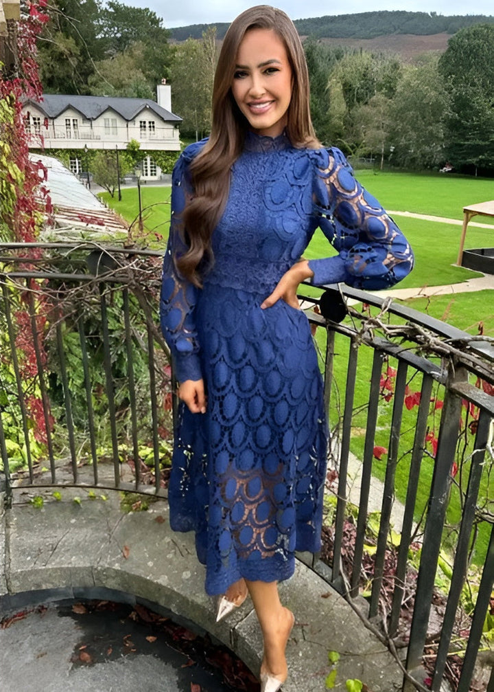 Subaita™ | Robe Maxi Élegante en A-Line avec Détails en Dentelle