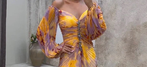Tovia™ | Robe élégante à décolleté en V pour des occasions spéciales