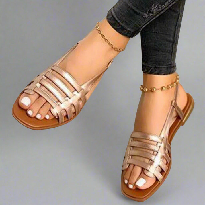 Adele | Sandales gladiateurs faites à la main en matériau premium