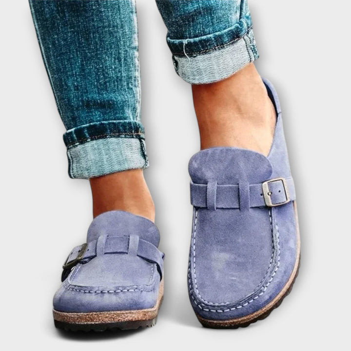Mocassins orthopédiques pour dames avec boucle décorative