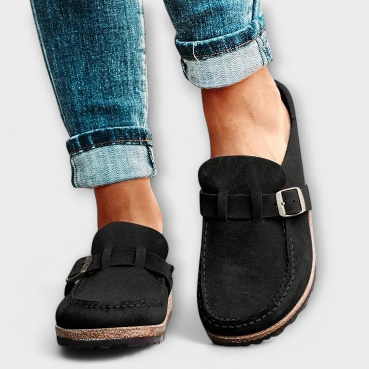 Mocassins orthopédiques pour dames avec boucle décorative