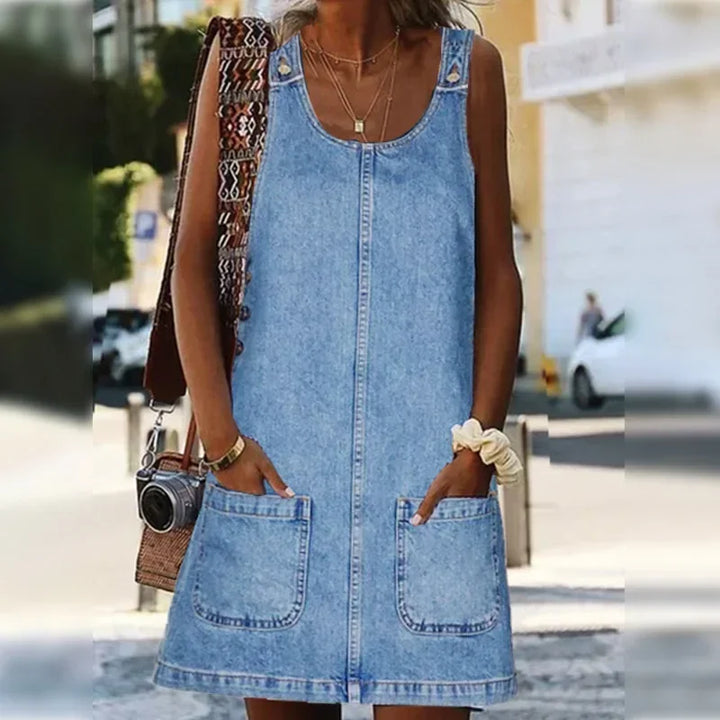 Sofia™ | Robe d'été en denim pratique et légère