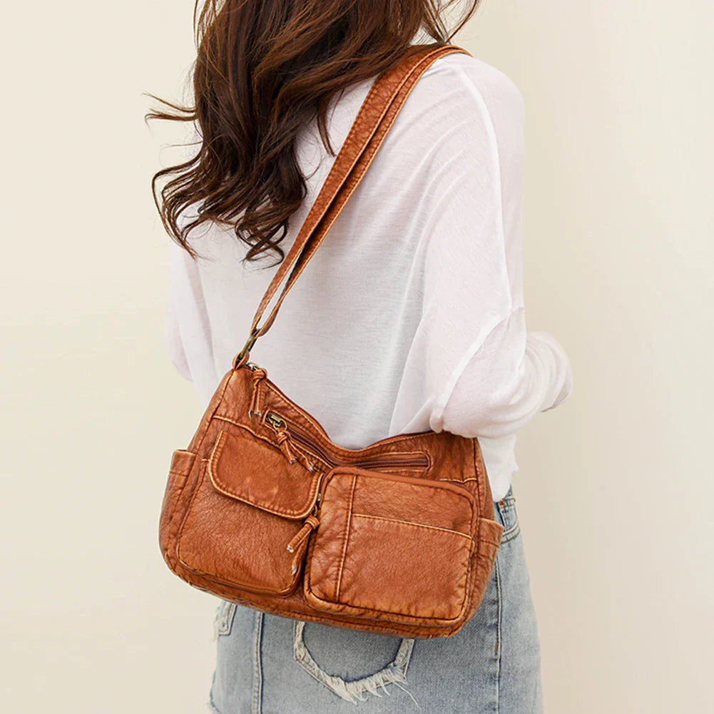 Selma™ | Sac à bandoulièr vintage avec plusieurs poches