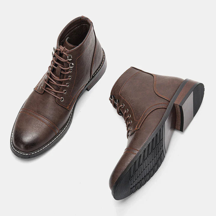 Xyvora™ | Bottes Derby Vintage à Bout Rond Élégantes