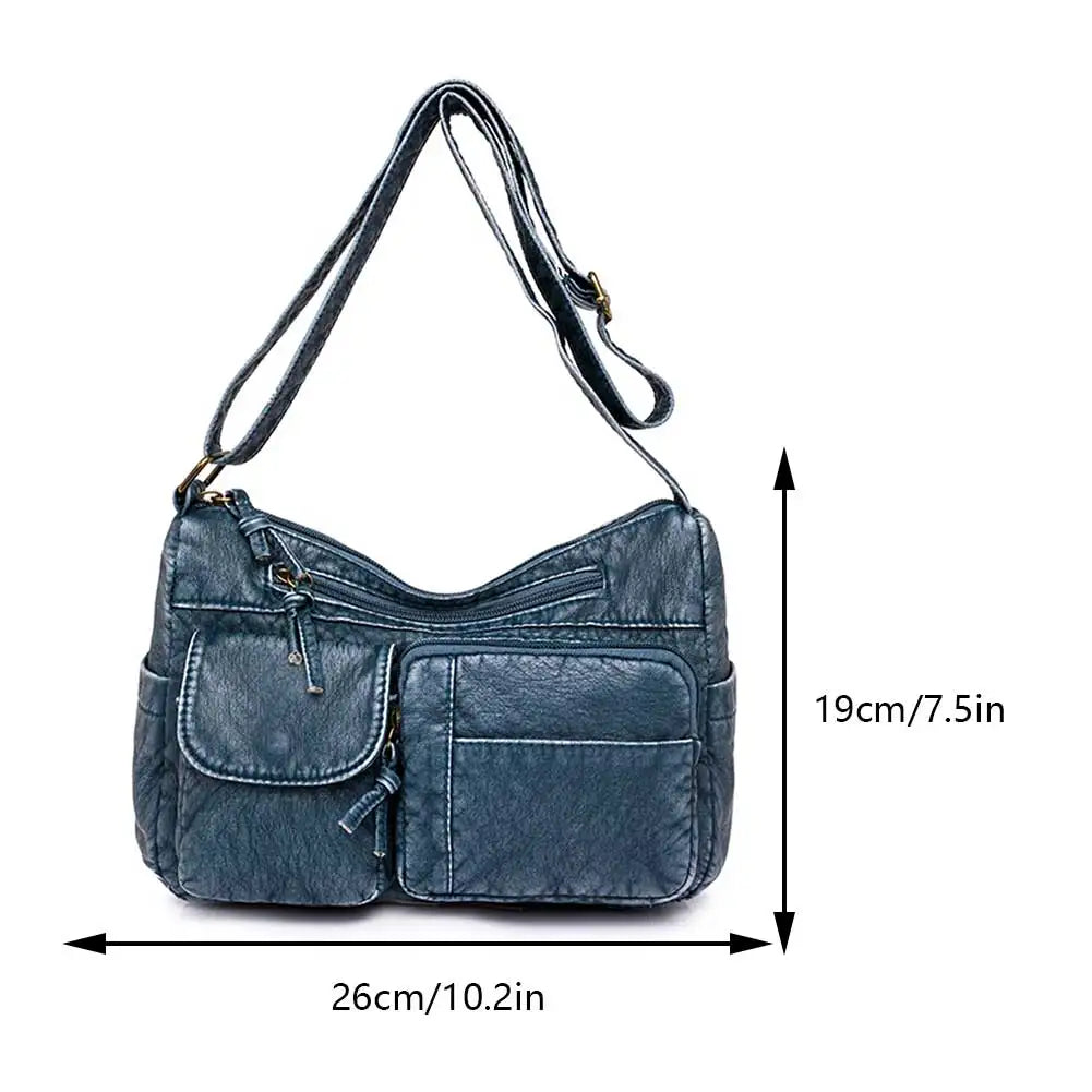 Selma™ | Sac à bandoulièr vintage avec plusieurs poches