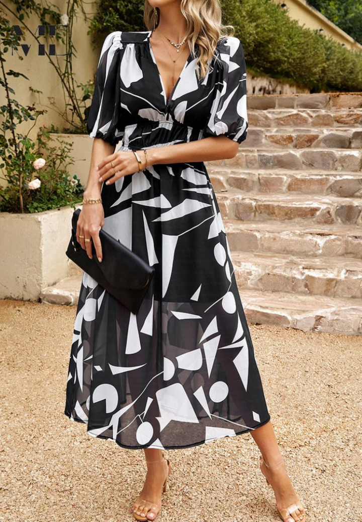 Elisa™ | Robe midi de luxe (Quasi épuisé)