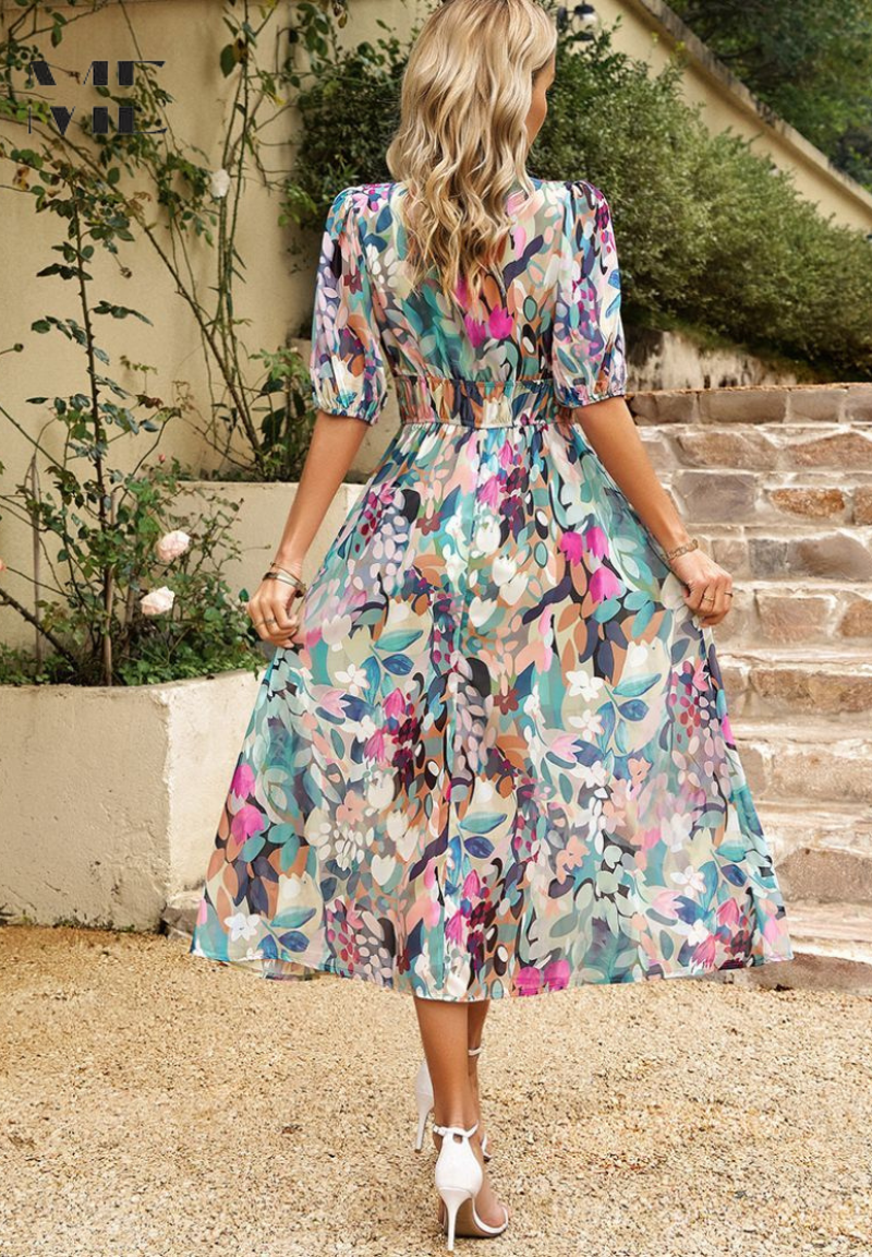 Elisa™ | Robe midi de luxe (Quasi épuisé)