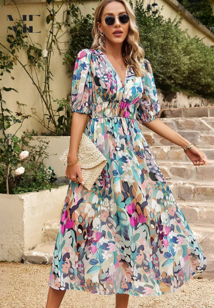 Elisa™ | Robe midi de luxe (Quasi épuisé)
