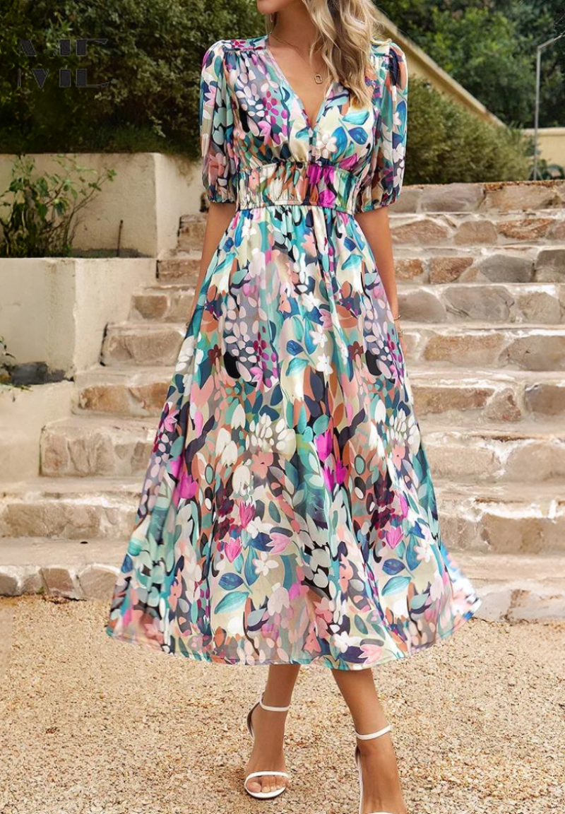 Elisa™ | Robe midi de luxe (Quasi épuisé)