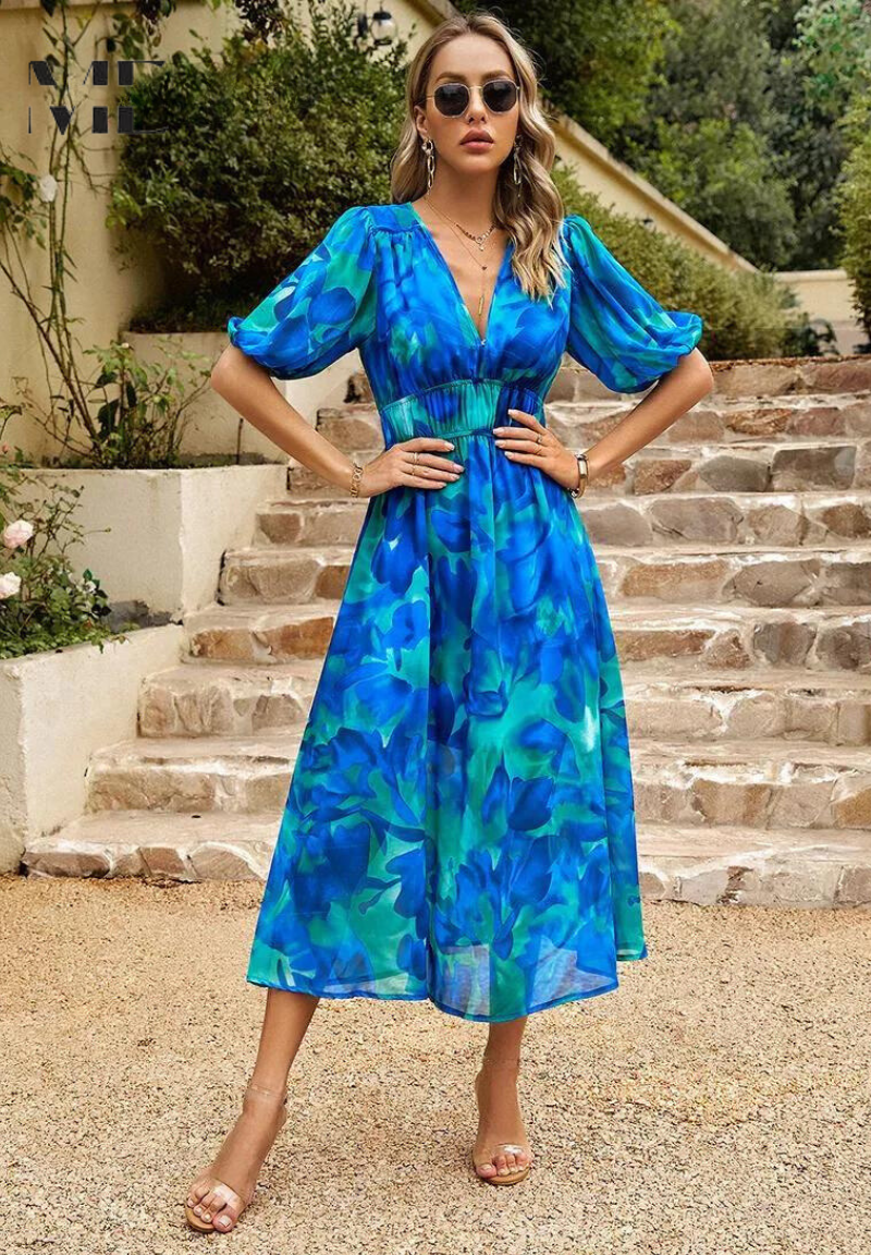 Elisa™ | Robe midi de luxe (Quasi épuisé)