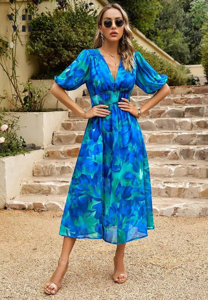 Elisa™ | Robe midi de luxe (Quasi épuisé)