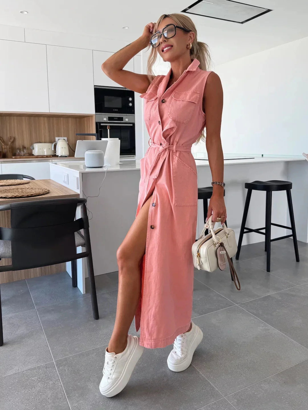 Lucie™ | Robe Maxi Élégante avec Détails Ludiques