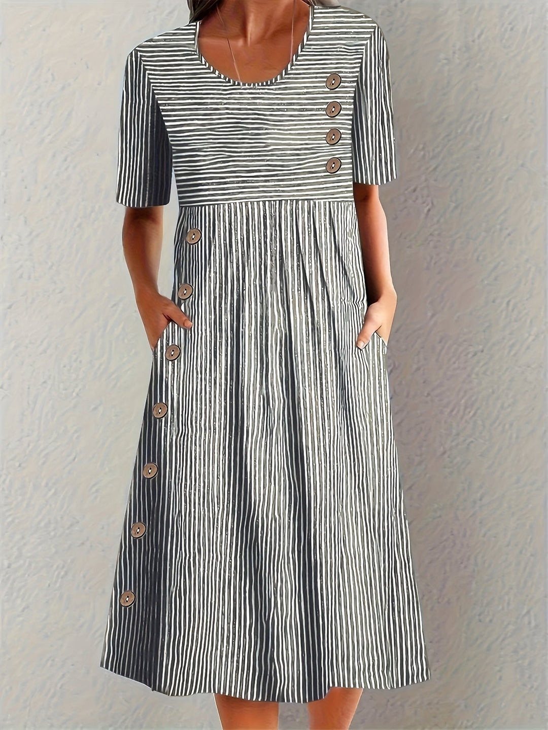 Sofe™ | Robe d'été rayée élégante