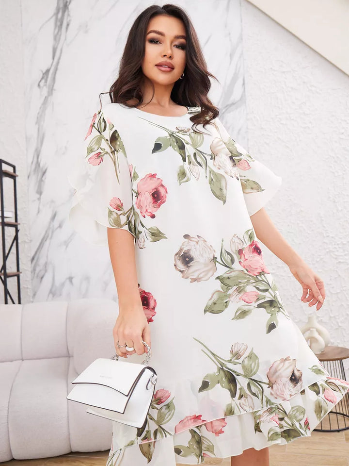 Azura™ | Robe à manches mi-longues avec motif floral