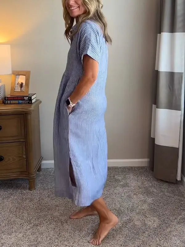 Linar™ | Robe chemise rayée