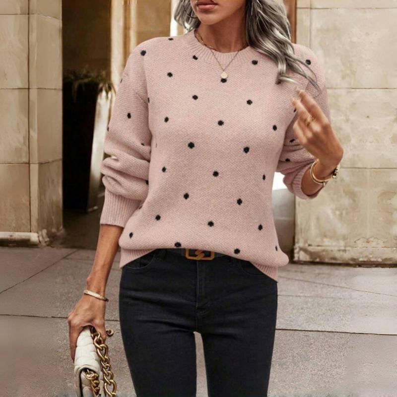 Zyara™ | Chic Pull Tricoté à Pois
