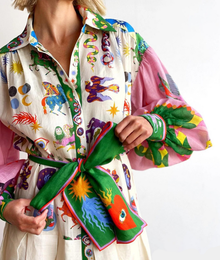Lucie™ - Robe Fantaisie Aux Couleurs Éclatantes