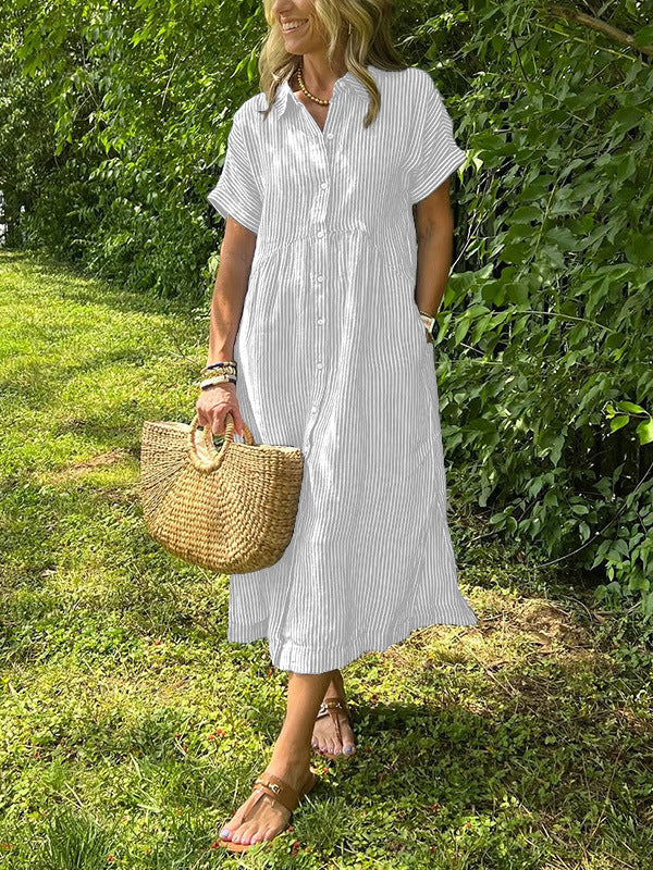 Linar™ | Robe chemise rayée