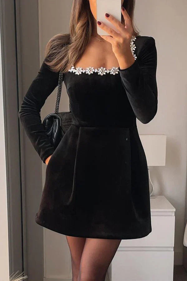 Artemis™ | Paris - Robe en velours et diamants