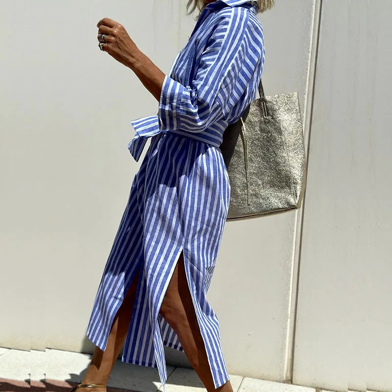 Alessandra™ | Robe d'Été Élégante Rayée (Quasi épuisé)