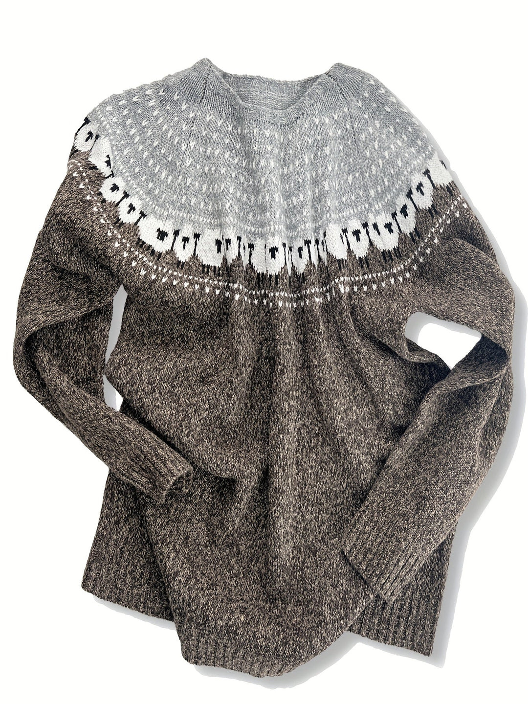 Nordic™ | Pull d'Hiver Élégant avec Motif Jacquard Moutons