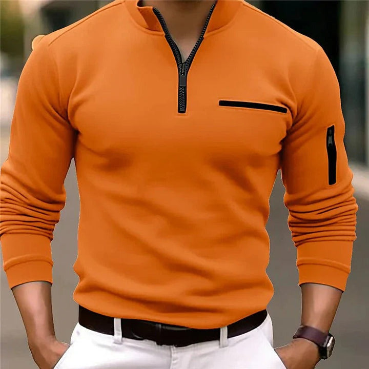 Quorix™ | Polo à Manches Longues Élégant et Confortable
