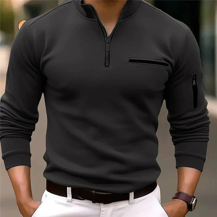 Quorix™ | Polo à Manches Longues Élégant et Confortable