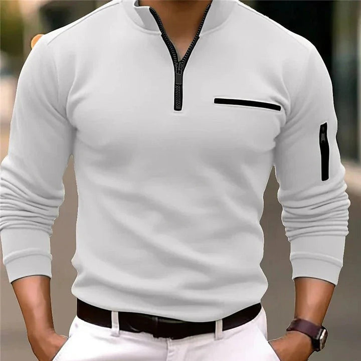 Quorix™ | Polo à Manches Longues Élégant et Confortable