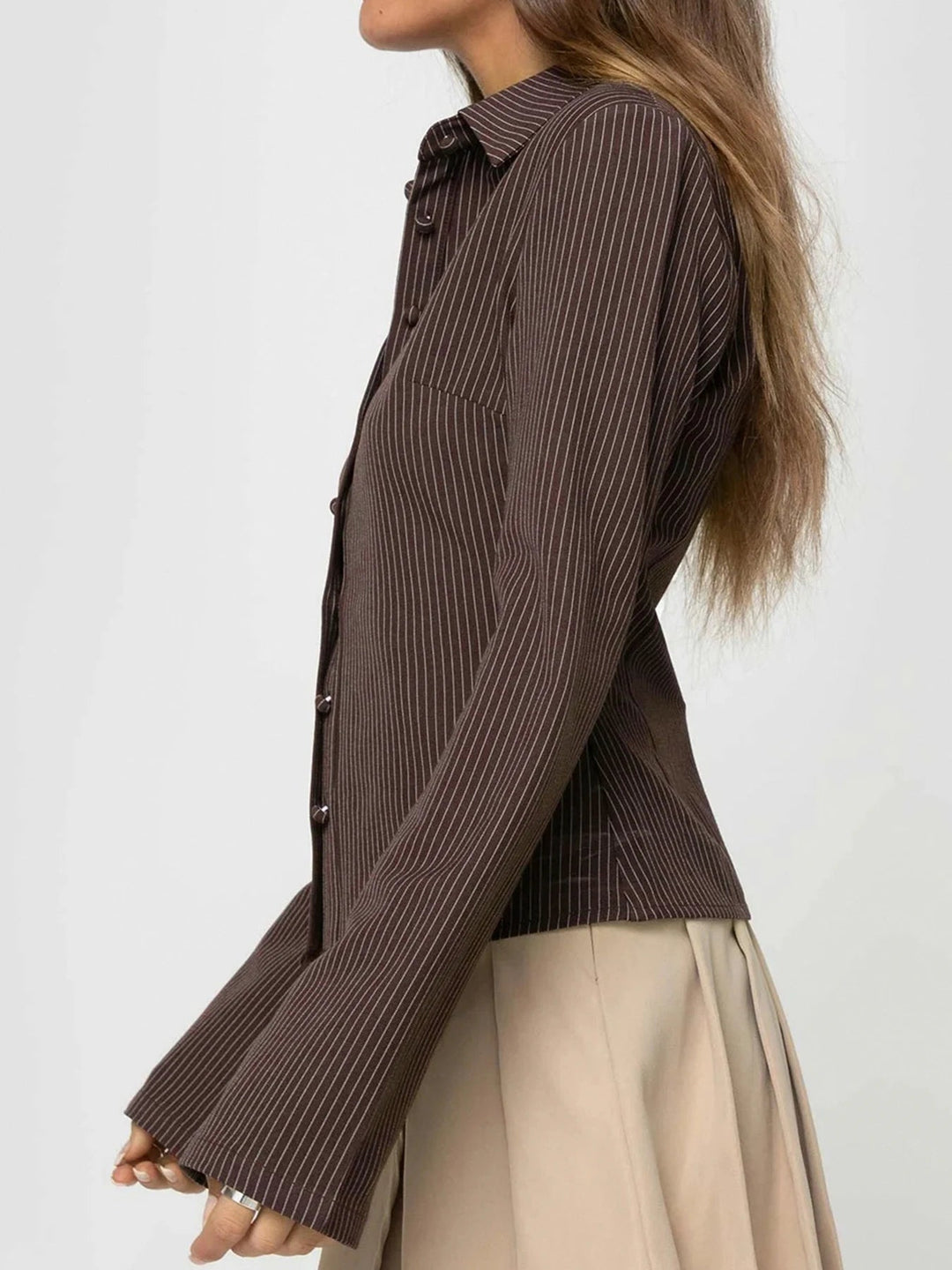 Zypharia™ | Blouse Rétro Élégante avec Boutonnage