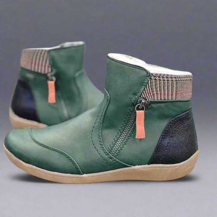 Valeska | Bottes en cuir imperméables premium avec soutien de pied