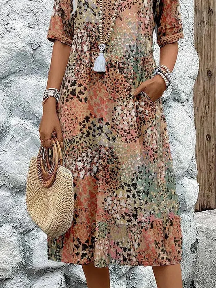Glaviris™ | Robe Midi Flatteuse pour une Élégance Insulaire Sans Effort