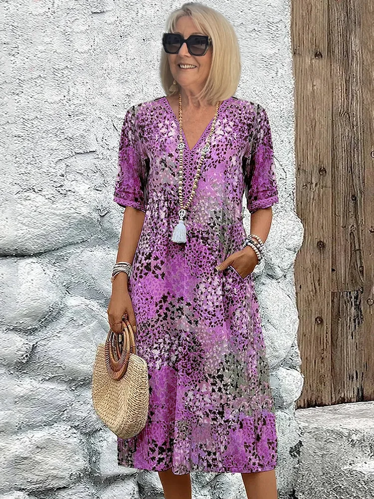 Glaviris™ | Robe Midi Flatteuse pour une Élégance Insulaire Sans Effort