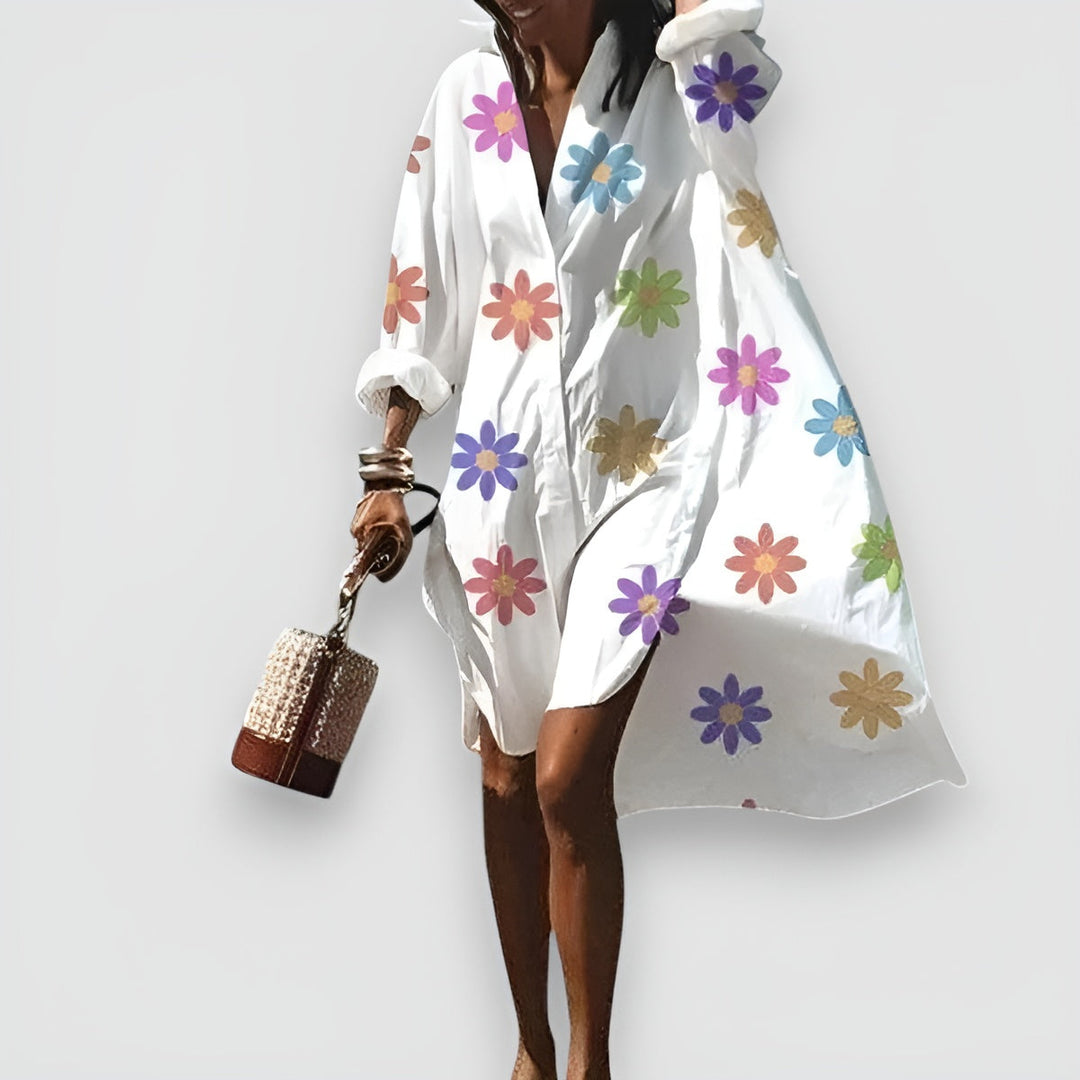Rina™ | Robe Chemise Élégante et Polyvalente