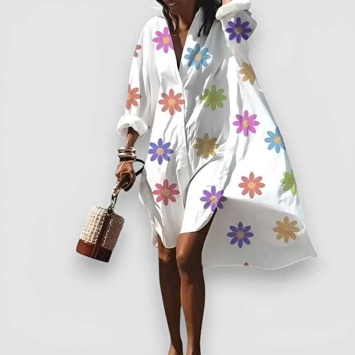 Rina™ | Robe Chemise Élégante et Polyvalente