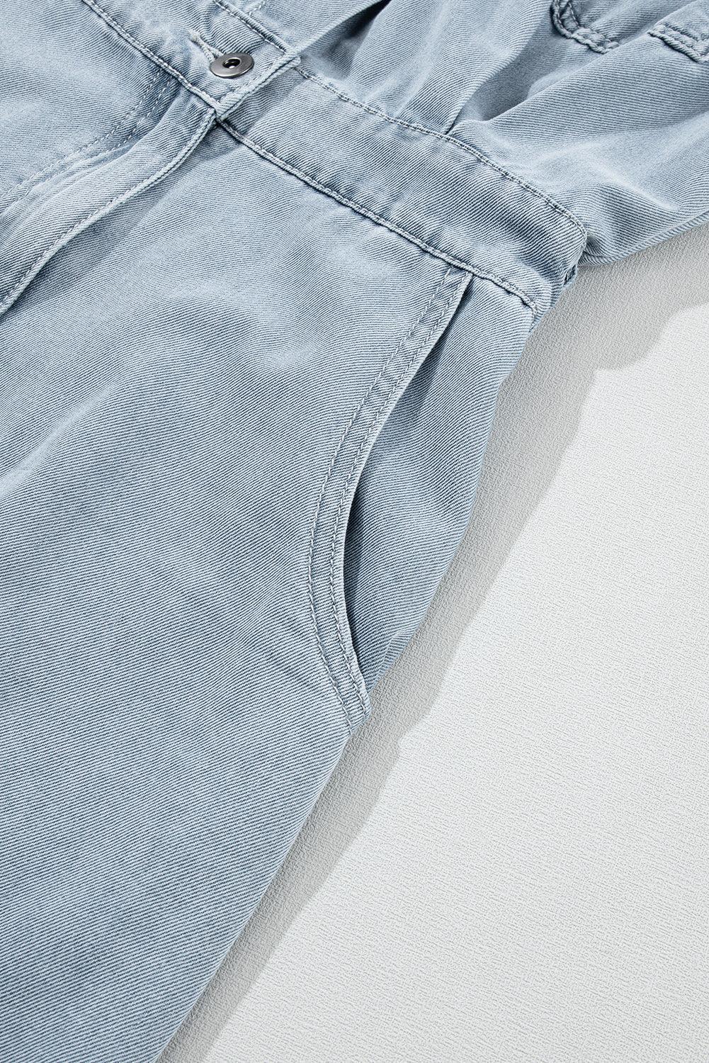 Sofia® | Robe en Jean Élégante avec Manches Courtes en Chauve-Souris