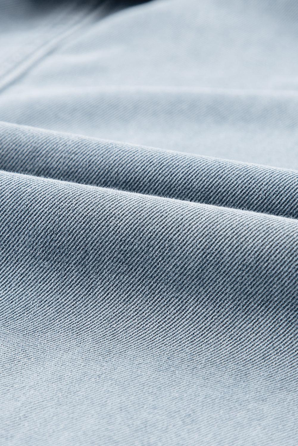 Sofia® | Robe en Jean Élégante avec Manches Courtes en Chauve-Souris