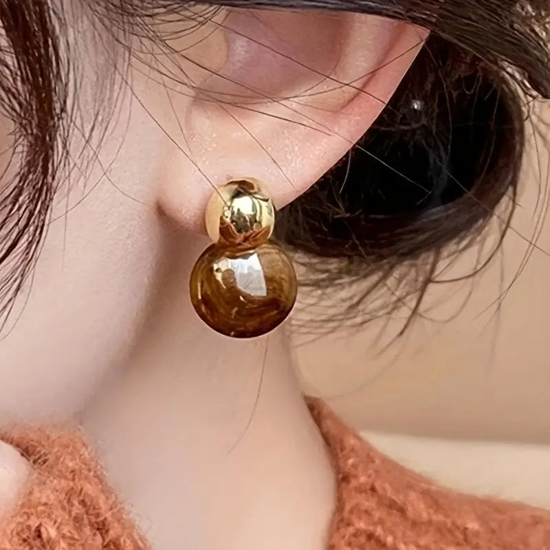 Boucles d'oreilles goutte d'Aurélie Amber
