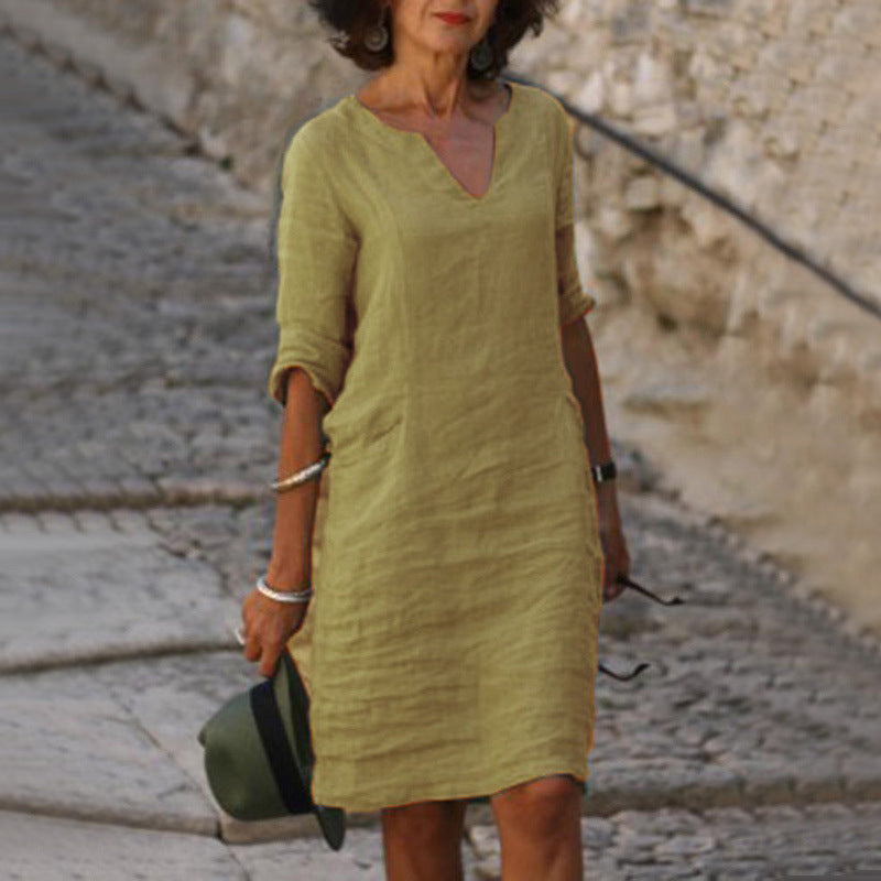 Elsie™ | Robe V-cou Élégante pour Toutes les Occasions