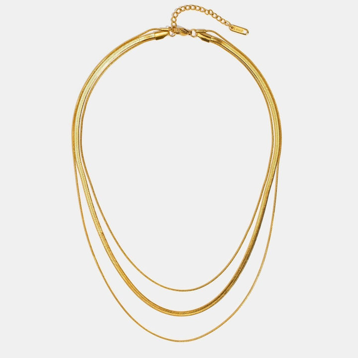Collier en chaîne multilayer en or