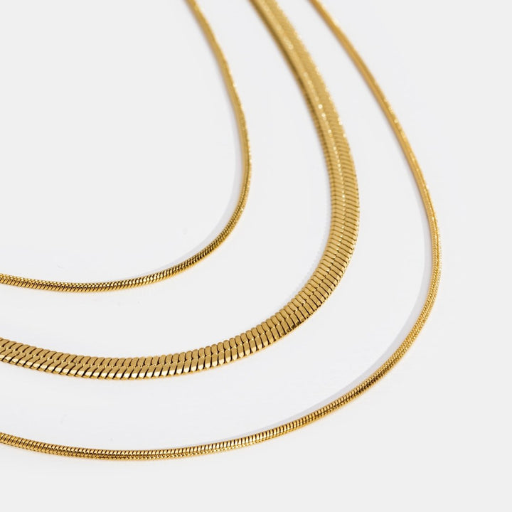 Collier en chaîne multilayer en or