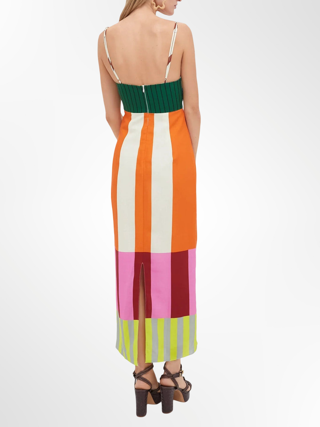 Elsa - Robe longue multicolore