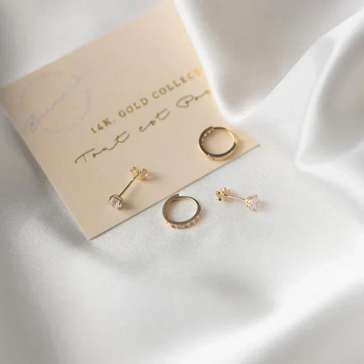 Boucles d'oreilles en pierre de lune