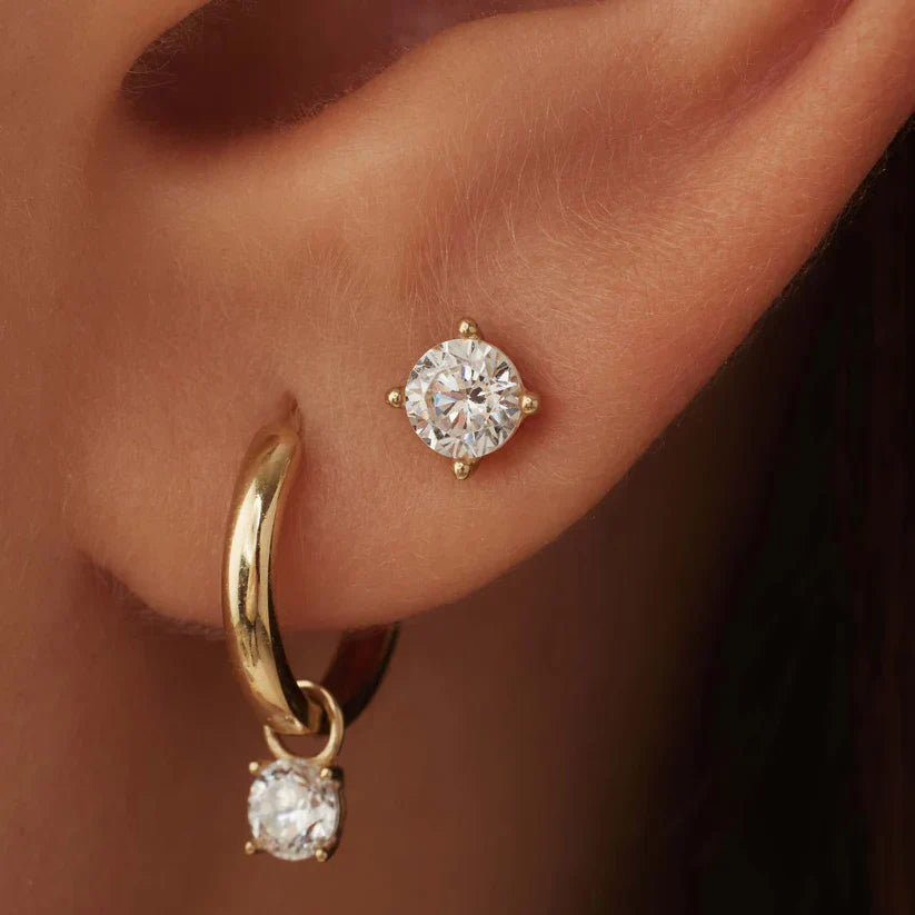 Boucles d'oreilles en pierre de lune