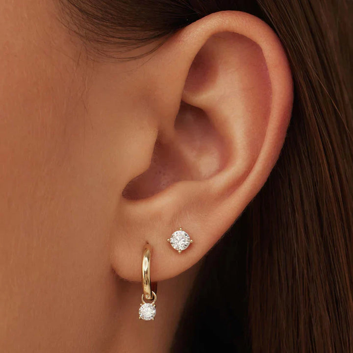Boucles d'oreilles en pierre Larmes de Lune